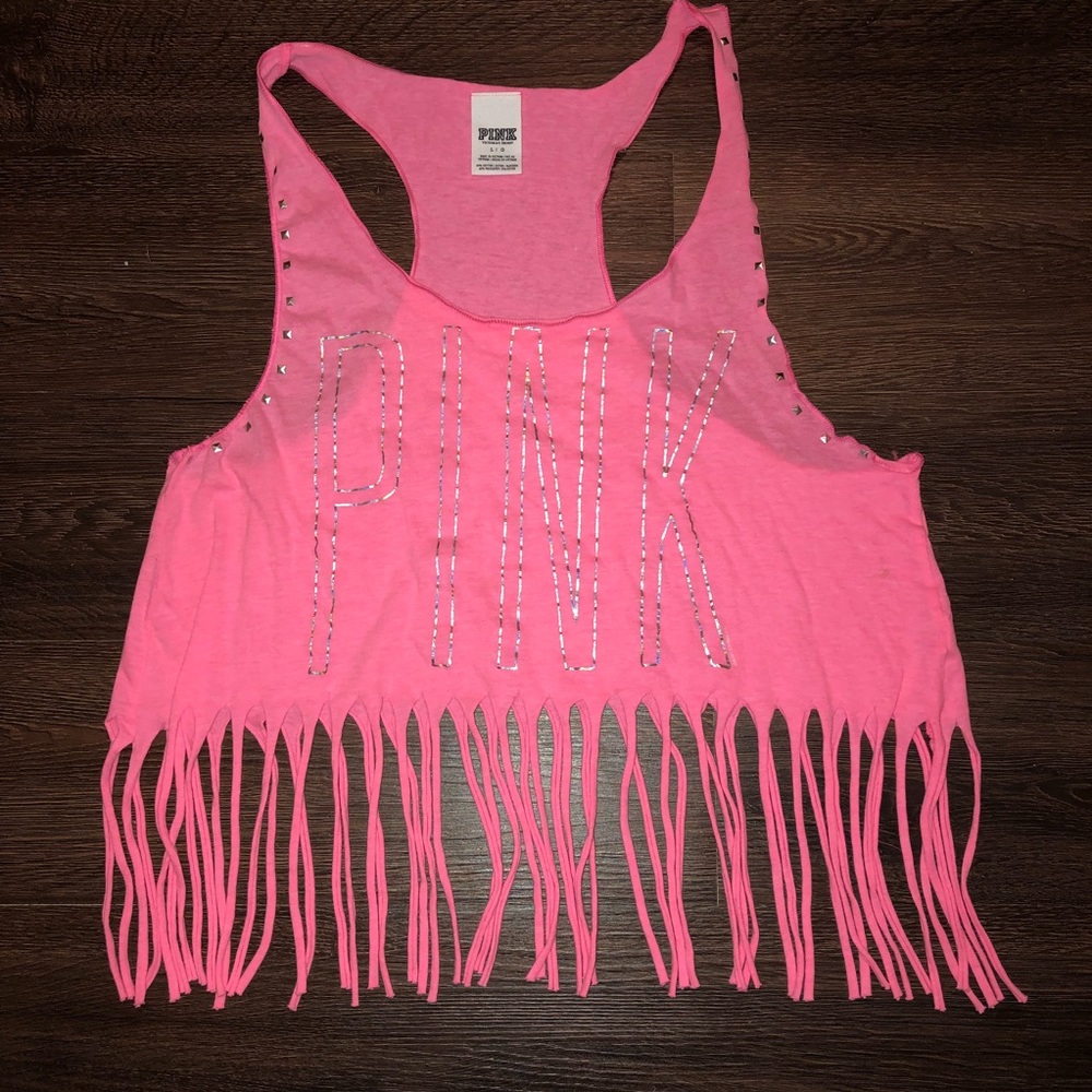 Pink Victoria’s Secret, crop top